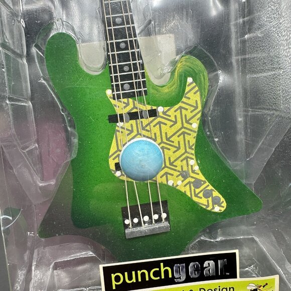Punchgear Green Guitar Wall Hook Rock Music Decor Kids Handcrafted - Picture 12 of 16